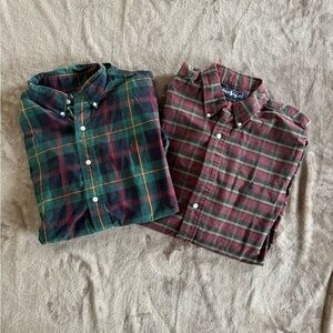 Two Polo Ralph Lauren Button-down Shirts Size Large